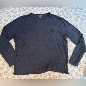 Todd Snyder Charcoal Long-Sleeve Pocket Tee